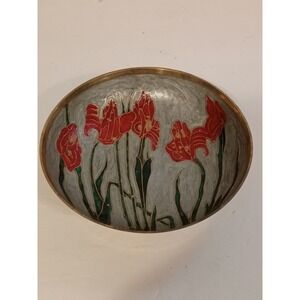 Vintage Messing Enameled Bowl Home Decor Small Brass Decorative‎ Bowl